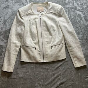 Rebecca Taylor Textured White Jacket